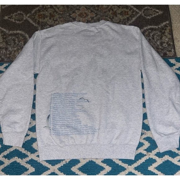 Taylor Swift Spotify Fans First 1989 Gray Crewneck Sweatshirt - Picture 2 of 2